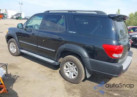 2007 Toyota Sequoia Limited V8 из США, поврежденный, VIN 5TDBT48A07S277534